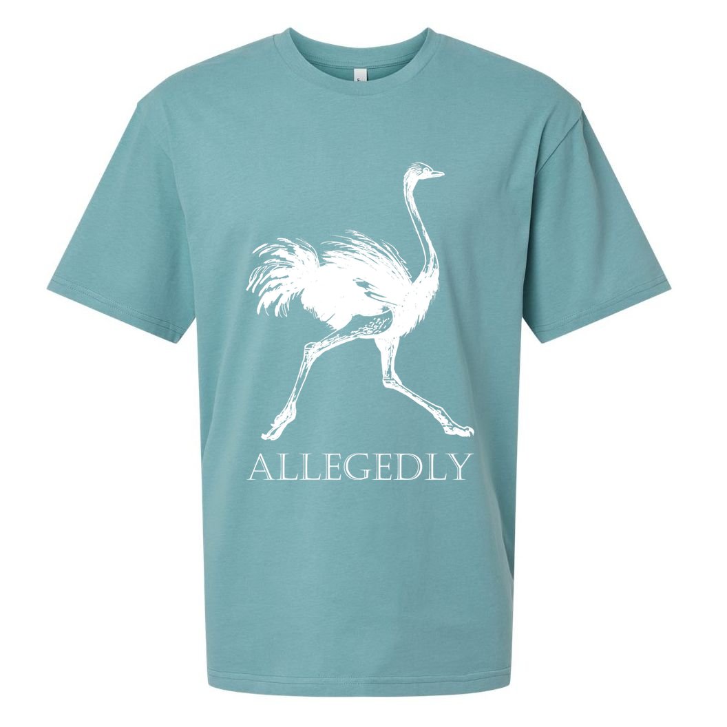 Allegedly Ostrich Flightless Bird Sueded Cloud Jersey T-Shirt