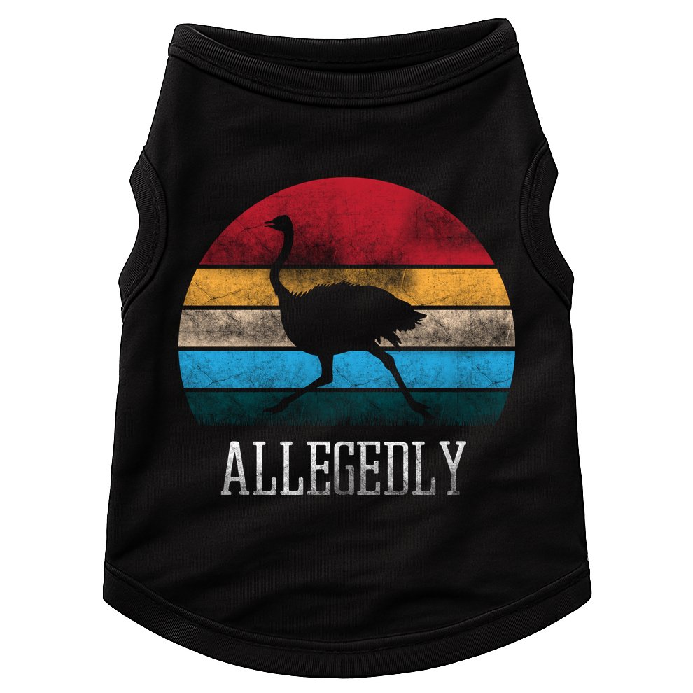 Allegedly Ostrich Lover Vintage Doggie Tank