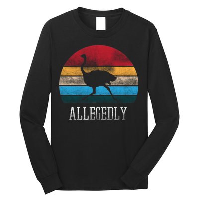 Allegedly Ostrich Lover Vintage Long Sleeve Shirt