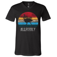 Allegedly Ostrich Lover Vintage V-Neck T-Shirt