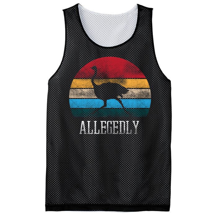 Allegedly Ostrich Lover Vintage Mesh Reversible Basketball Jersey Tank