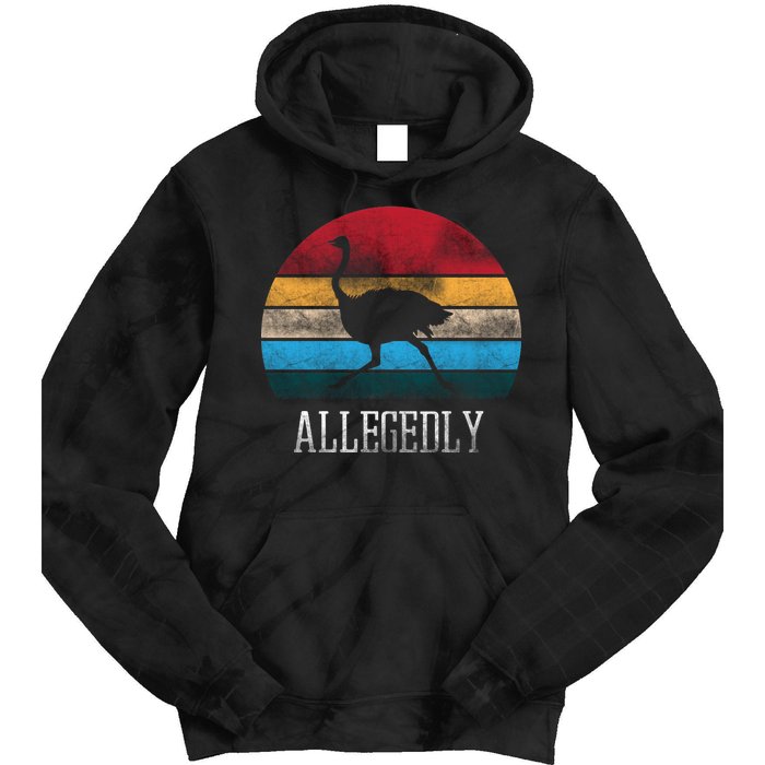 Allegedly Ostrich Lover Vintage Tie Dye Hoodie