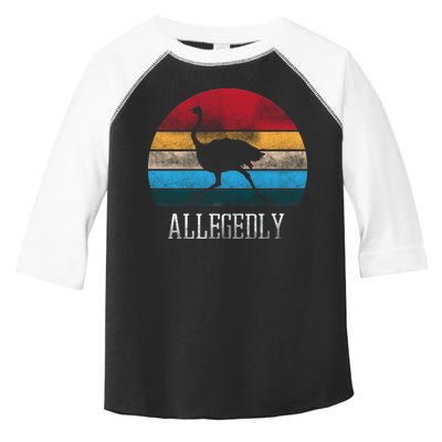 Allegedly Ostrich Lover Vintage Toddler Fine Jersey T-Shirt