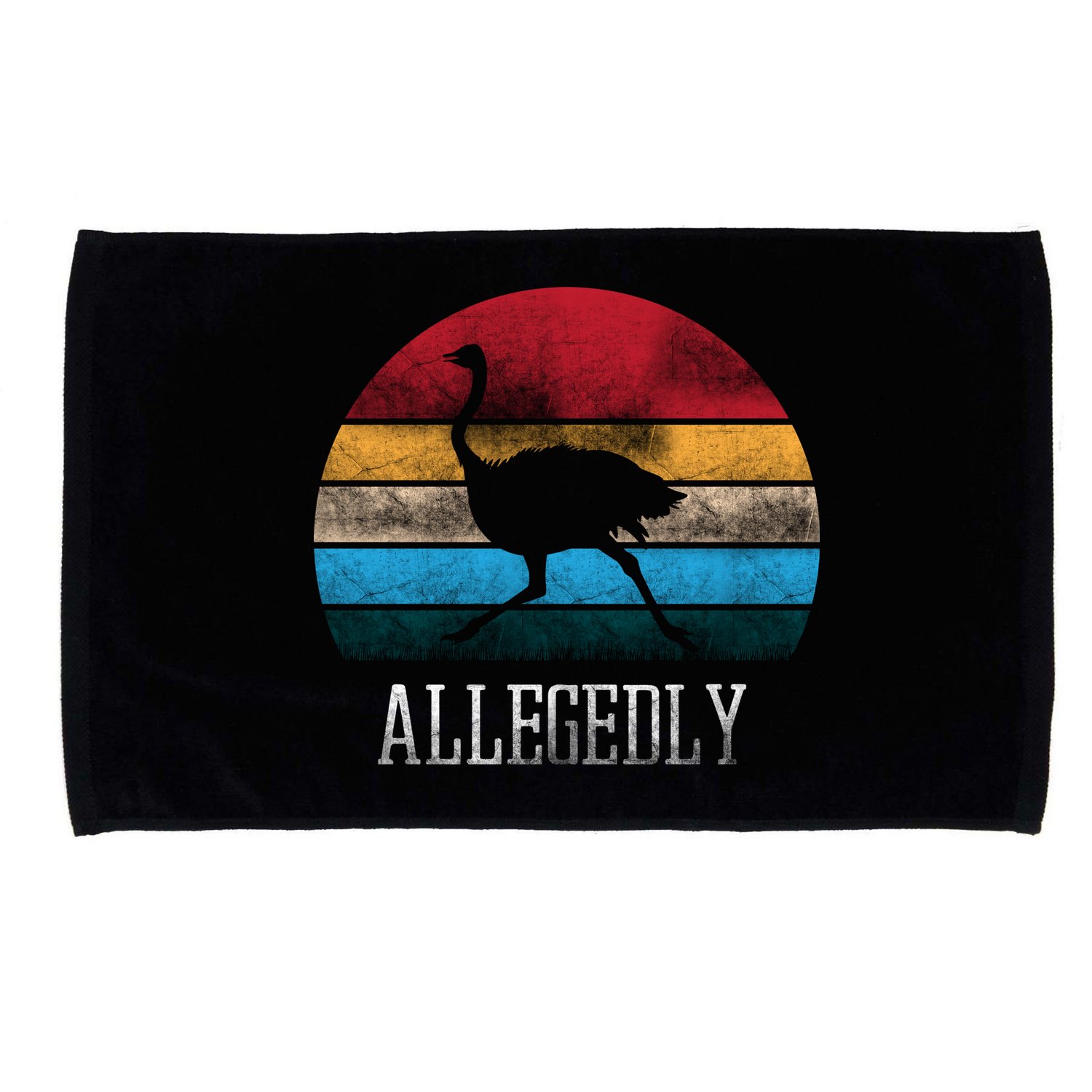 Allegedly Ostrich Lover Vintage Microfiber Hand Towel