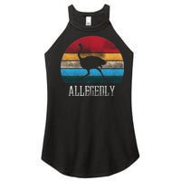 Allegedly Ostrich Lover Vintage Women's Perfect Tri Rocker Tank