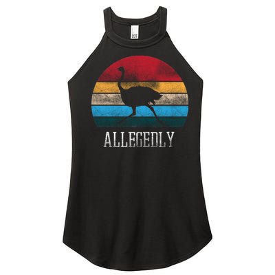 Allegedly Ostrich Lover Vintage Women's Perfect Tri Rocker Tank