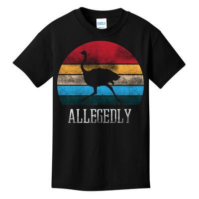 Allegedly Ostrich Lover Vintage Kids T-Shirt