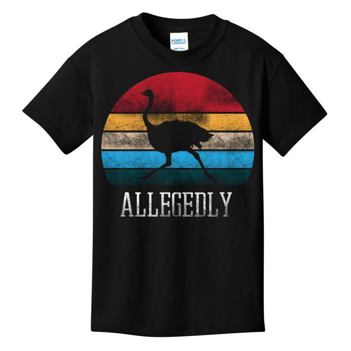 Allegedly Ostrich Lover Vintage Kids T-Shirt