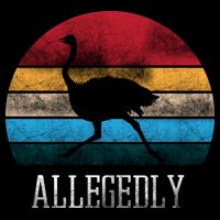 Allegedly Ostrich Lover Vintage Kids T-Shirt