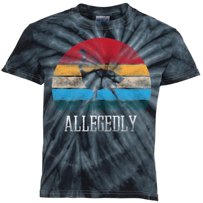 Allegedly Ostrich Lover Vintage Kids Tie-Dye T-Shirt