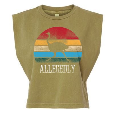 Allegedly Ostrich Lover Vintage Garment-Dyed Women's Muscle Tee