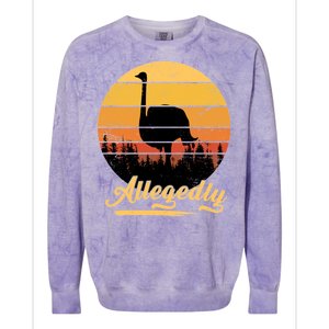 Allegedly Ostrich Retro Colorblast Crewneck Sweatshirt