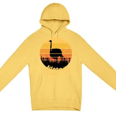 Allegedly Ostrich Retro Premium Pullover Hoodie