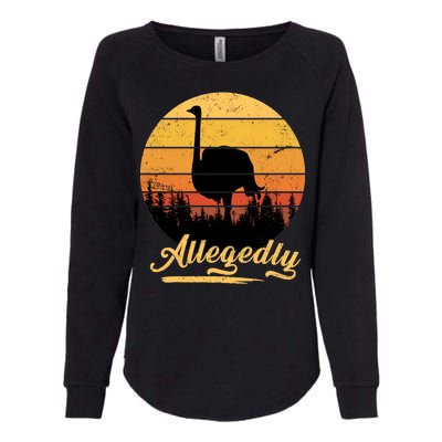 Allegedly Ostrich Retro Womens California Wash Sweatshirt