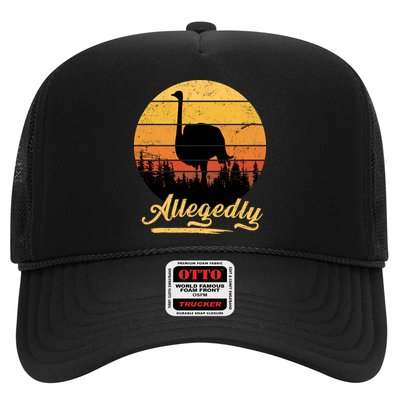 Allegedly Ostrich Retro Trucker Hat