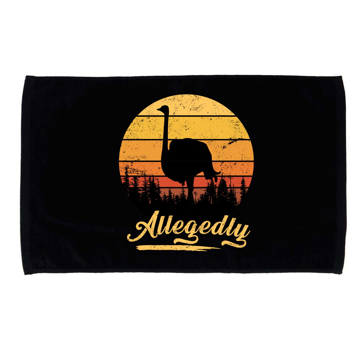 Allegedly Ostrich Retro Microfiber Hand Towel