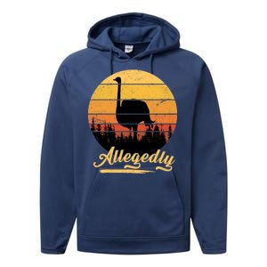 Allegedly Ostrich Retro Performance Fleece Hoodie