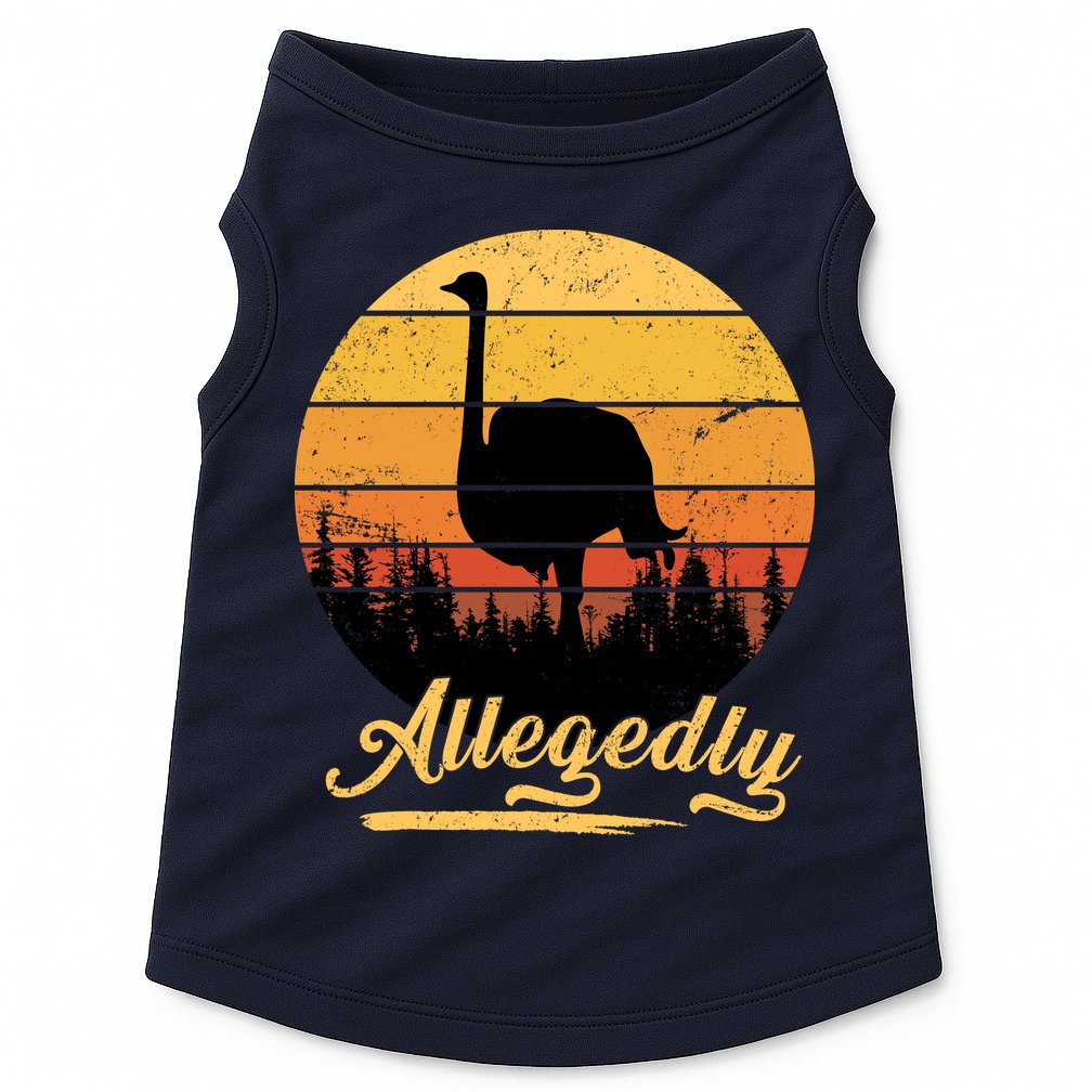 Allegedly Ostrich Retro Doggie Tank
