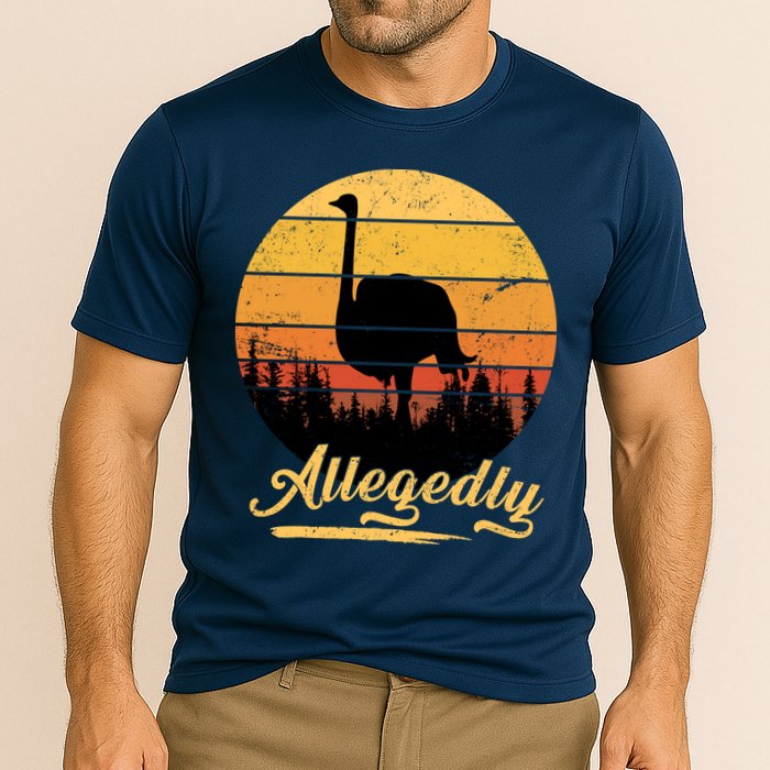Allegedly Ostrich Retro Cooling Performance Crew T-Shirt