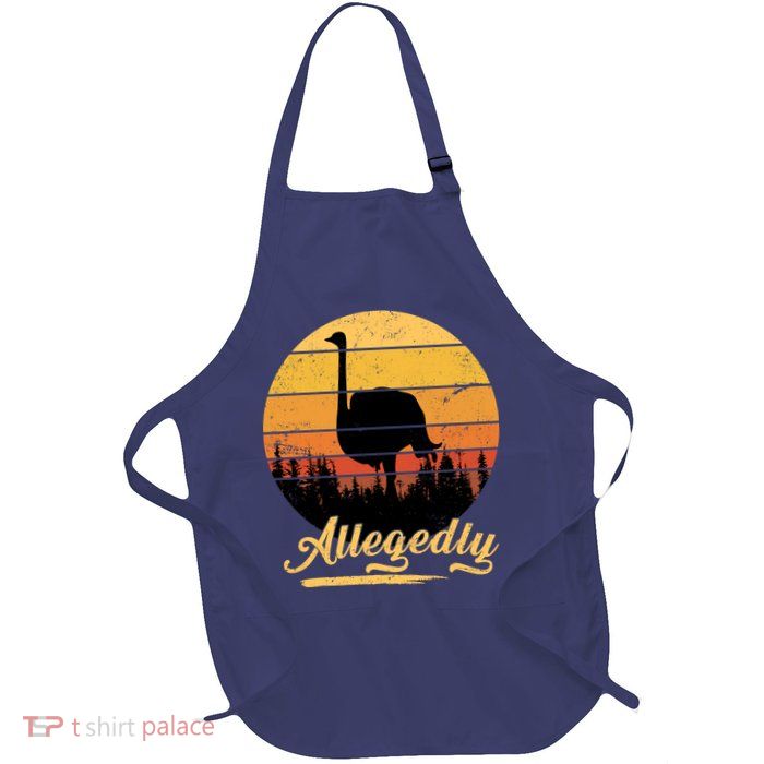 Allegedly Ostrich Retro Full-Length Apron With Pockets