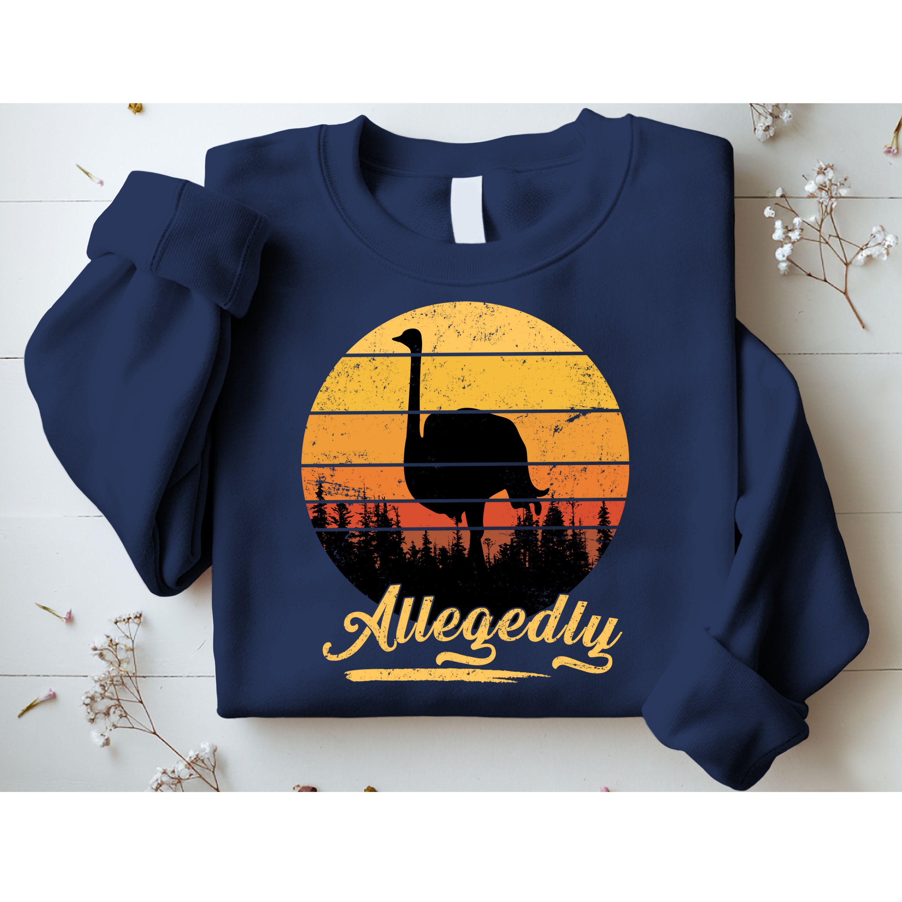 Allegedly Ostrich Retro Sweatshirt