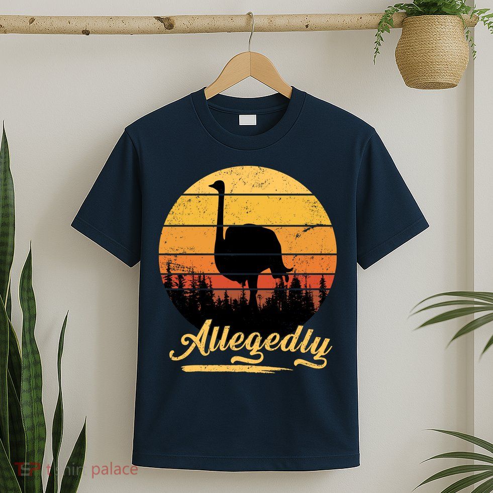 Allegedly Ostrich Retro T-Shirt