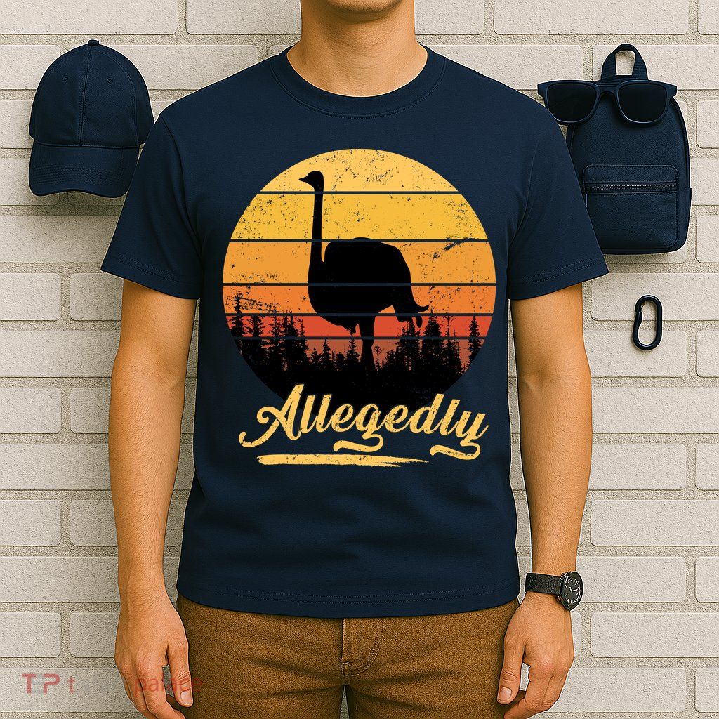 Allegedly Ostrich Retro T-Shirt