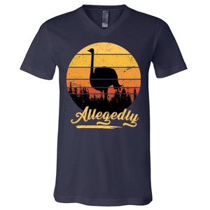 Allegedly Ostrich Retro V-Neck T-Shirt