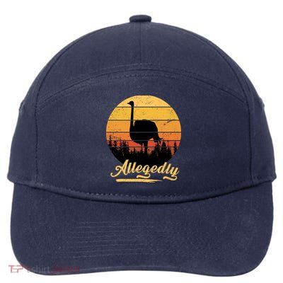 Allegedly Ostrich Retro 7-Panel Snapback Hat