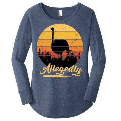 Allegedly Ostrich Retro Women's Perfect Tri Tunic Long Sleeve Shirt