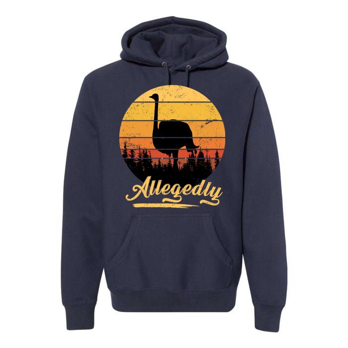 Allegedly Ostrich Retro Premium Hoodie