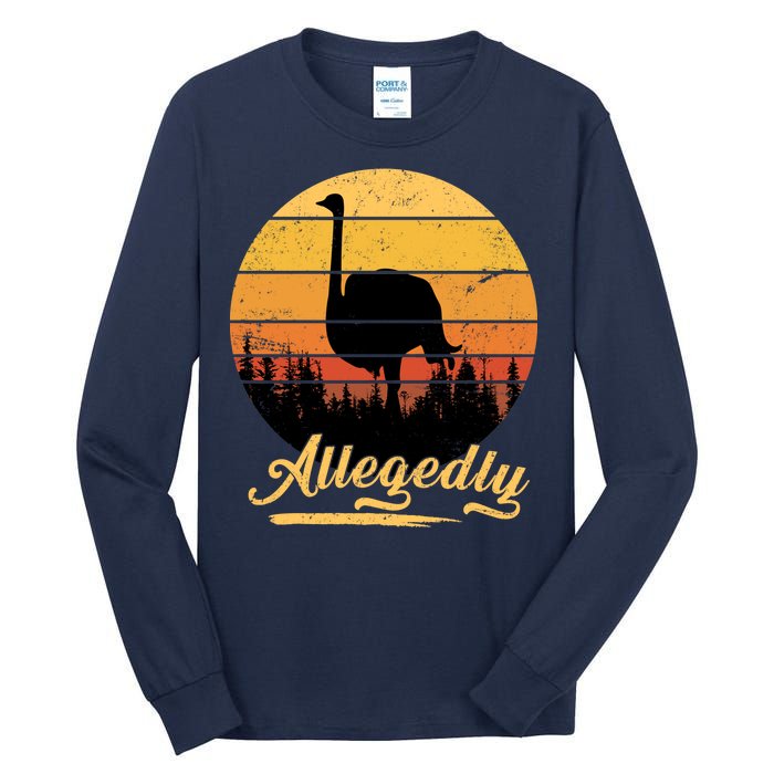 Allegedly Ostrich Retro Tall Long Sleeve T-Shirt