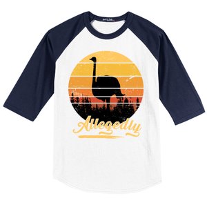 Allegedly Ostrich Retro Baseball Sleeve Shirt