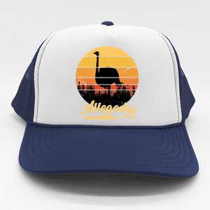 Allegedly Ostrich Retro Trucker Hat