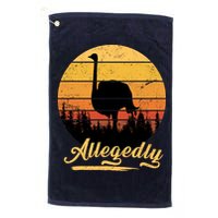Allegedly Ostrich Retro Golf Towel