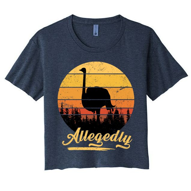 Allegedly Ostrich Retro Crop Top