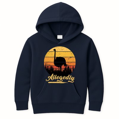 Allegedly Ostrich Retro Kids Hoodie