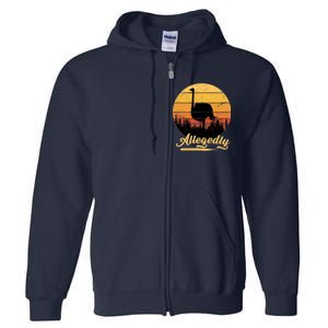 Allegedly Ostrich Retro Full Zip Hoodie