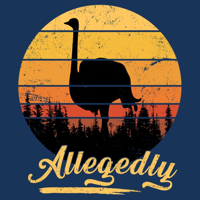Allegedly Ostrich Retro Full Zip Hoodie