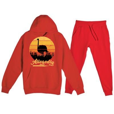 Allegedly Ostrich Retro Premium Hooded Sweatsuit Set