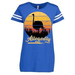 Allegedly Ostrich Retro Enza Ladies Jersey Football T-Shirt