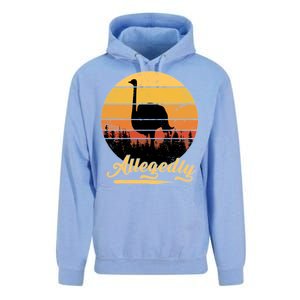 Allegedly Ostrich Retro Unisex Surf Hoodie