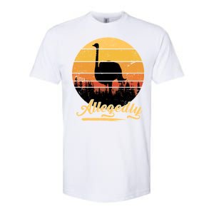 Allegedly Ostrich Retro Softstyle CVC T-Shirt