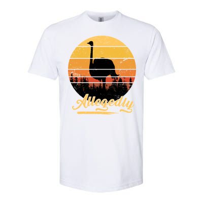 Allegedly Ostrich Retro Softstyle CVC T-Shirt