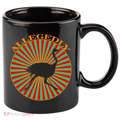 Allegedly Ostrich Retro Bird  11oz C Handle Ceramic Mug