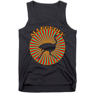 Allegedly Ostrich Retro Bird  Tank Top