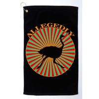 Allegedly Ostrich Retro Bird  Golf Towel