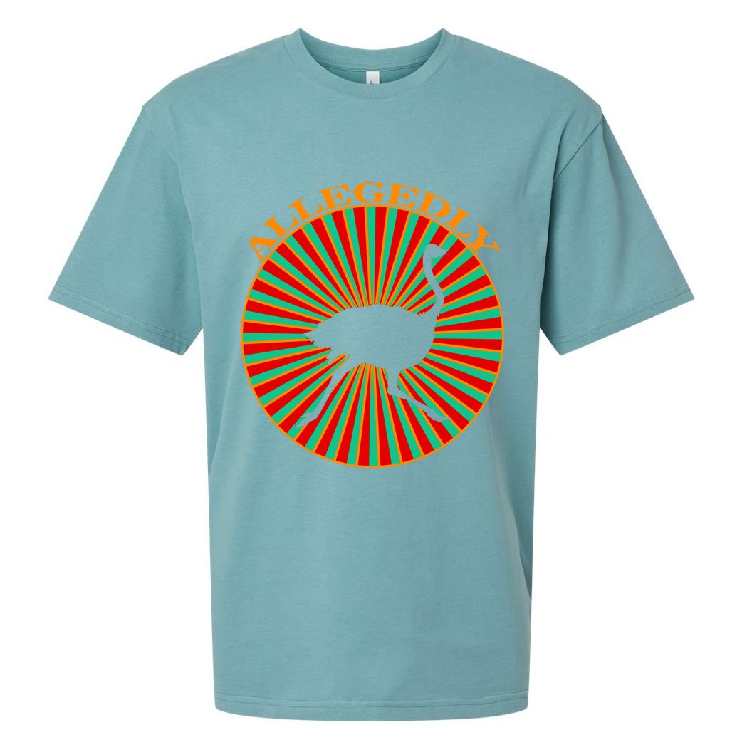 Allegedly Ostrich Retro Bird  Sueded Cloud Jersey T-Shirt