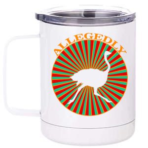 Allegedly Ostrich Retro Bird  12 oz Stainless Steel Tumbler Cup