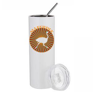 Allegedly Ostrich Retro Bird  Stainless Steel Tumbler